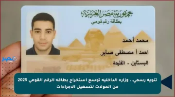 تنويه رسمي.. وزارة الداخلية توسع استخراج بطاقة الرقم القومي 2025 من المولات لتسهيل الإجراءات